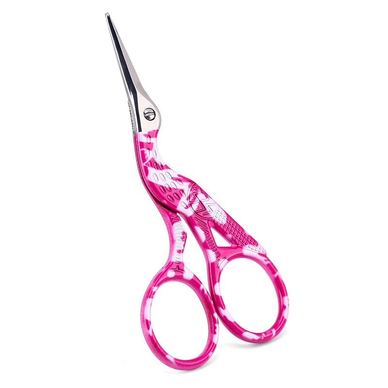 New Stainless Steel Nail Tools Eyebrow Scissors Nose Eyelash Tape Scissors Stork Scissors Facial Hair Trimmer Makeup Tool 5