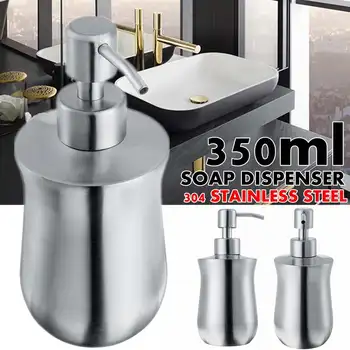 

350Ml Liquid Soap Dispenser Bottle Gel Bottle 304 Stainless steel Kitchen Bathroom Lotion Pump For Home Hotel Bathroom Kitchen