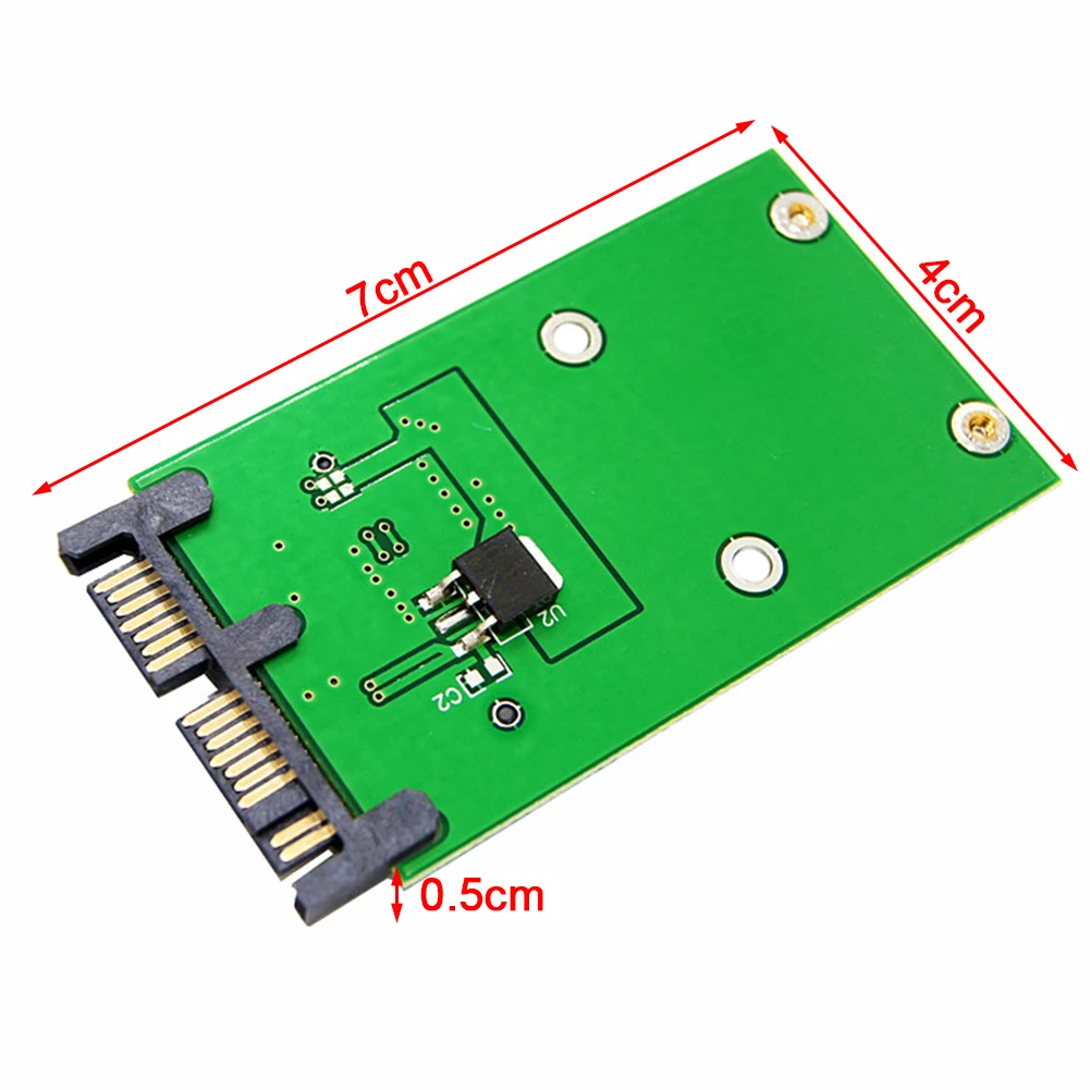 SSD до 1," Micro SATA сменный электронный адаптер расширения карты компьютера стабильный конвертер практичная сильная совместимость