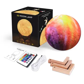 

16 Colors 3D Print Star Moon Lamp Colorful Change Touch Home Decor Creative Gift Usb Led Night Light Galaxy Lamp Dropshipping