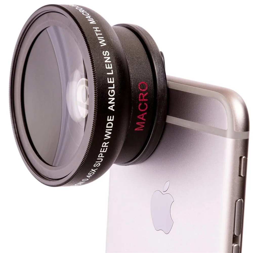 HD 37 мм 0.45x супер широкоугольный объектив с 12.5x Супер Макро объектив для iPhone 7 11 pro max Plus 8 X samsung S6 S8 Note 4 камера