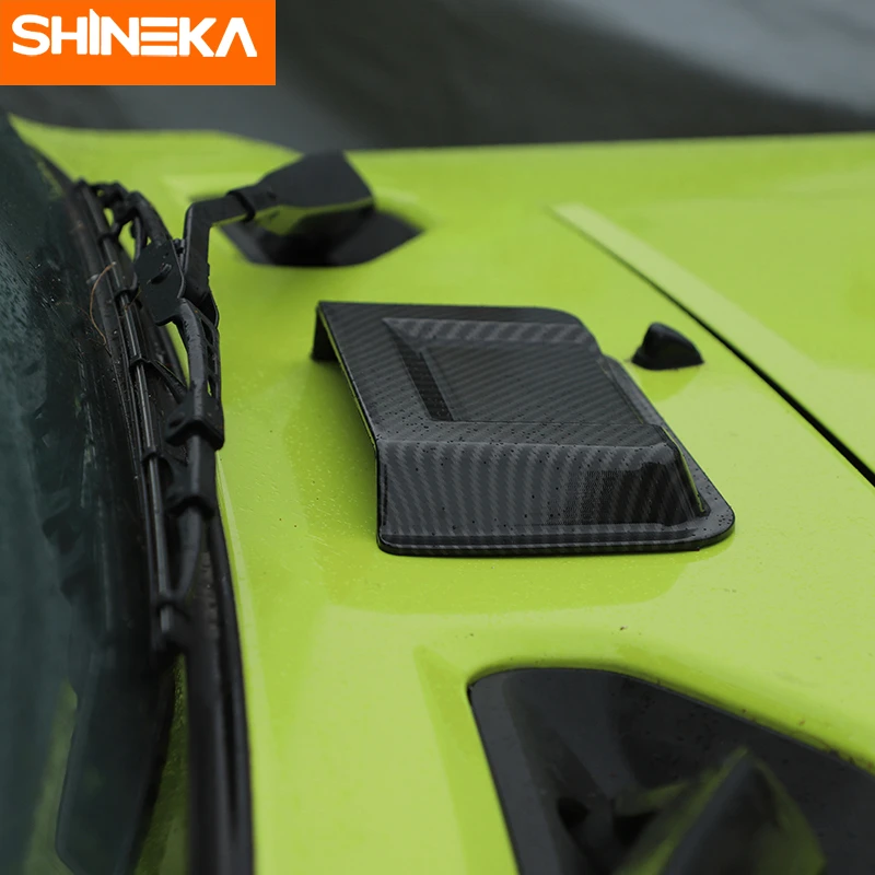 SHINEKA Carbon Fiber Air Inlet Outlet Vent Intake Cover Trim for Suzuki Jimny 2019 2020