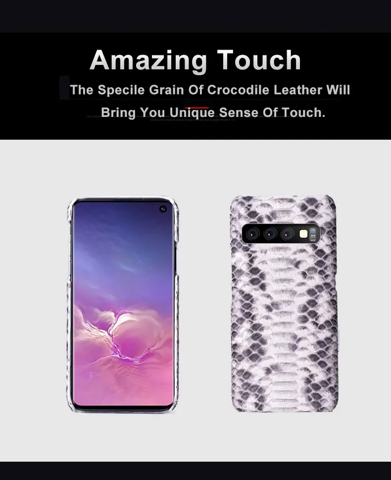 Кожаный чехол для samsung Galaxy S10, чехол для Galaxy S10 Plus Galaxy S10E, полуобернутый чехол для телефона из кожи питона для мужчин, бизнес класса люкс