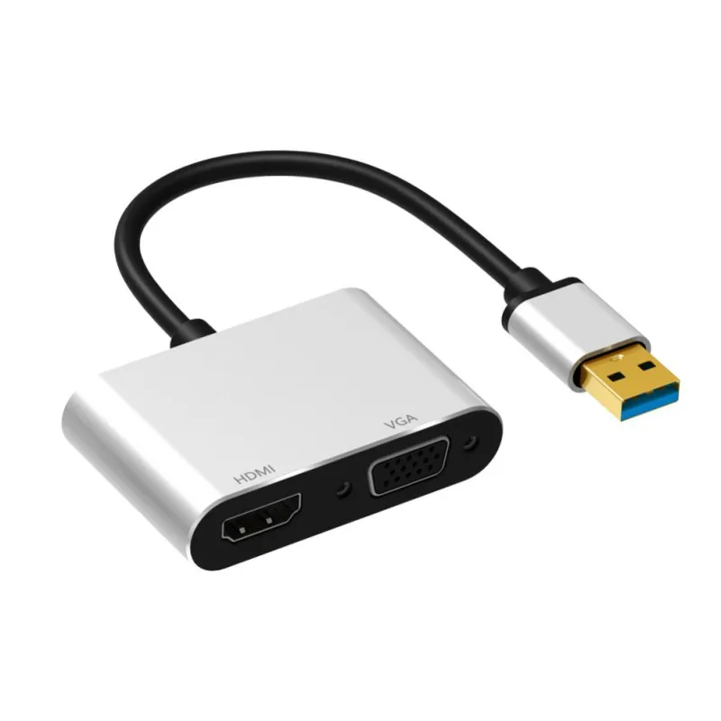 1080P USB 3 0 к HDMI/VGA кабель конвертер Full HD видео адаптер для ноутбука/настольного
