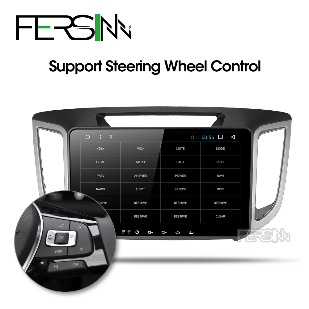 Cheap Fersinny CIX251060 2G android 9.0 car navigation dvd player 1024*600 For HYUNDAI IX25 CRETA  gps stereo car multimedia player 1