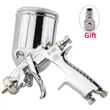 W-101 1,4 мм металлическая скоба Воздушный пистолет-распылитель краскораспылители Аэрограф ручной пистолет-распылитель 0,8/1,0/1,3/1,5/1,8 мм Пластик стакан Воздушный пистолет-распылитель