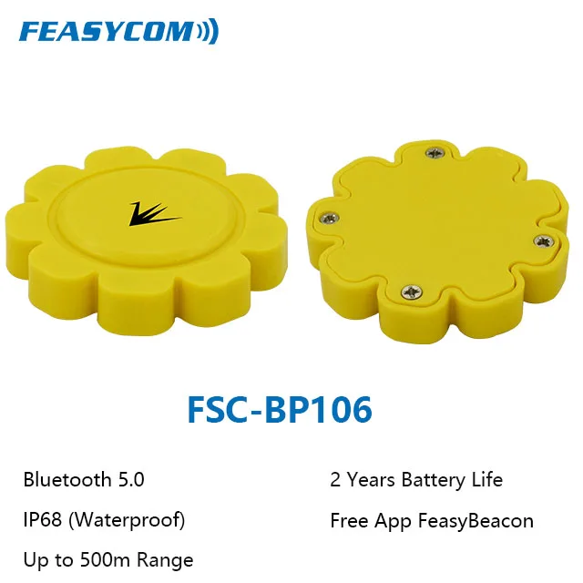 Feasycom IP67 iBeacon 500m Маяк Bluetooth 5,0 Eddystone Маяк Поддержка Ios и Android системы внутреннее местоположение