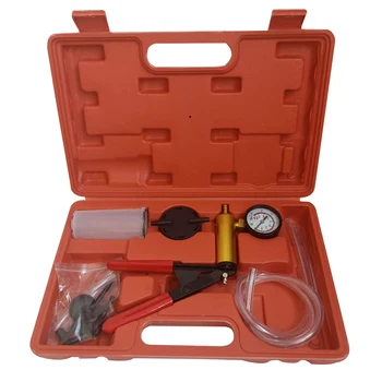 

1PC Car Vacuum Pump Suction Detector Tool Multifunctional Hand Held Vacuum Pressure Pump Tester Kit Brake Bleeder Complete Set