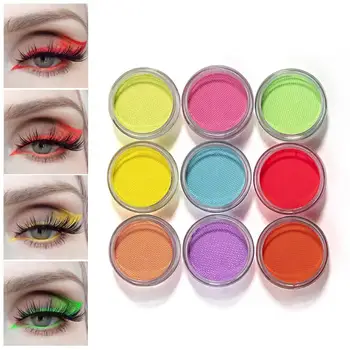 

Fluorescent Eye Shadow Long Lasting Uv Neon Paint Make Makeup Colorful Face Pigments Paint Luminous Up P2D0