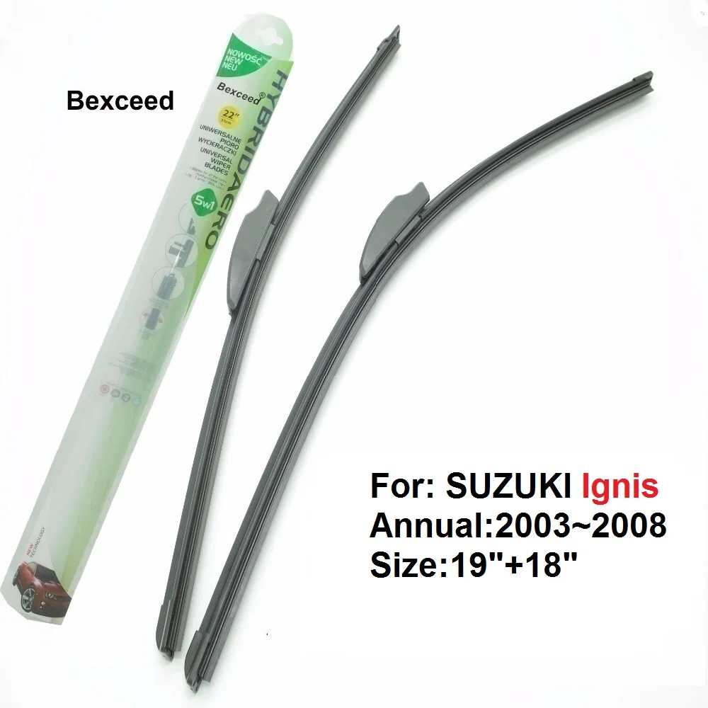 Flat Wiper Blade For SUZUKI Ignis 19"+18" High Quality Bexceed of Car