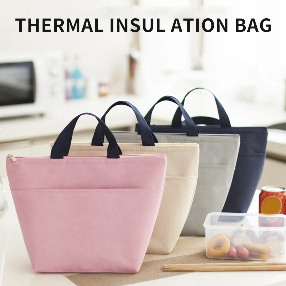 Для мужчин и женщин Свежий водонепроницаемый контейнер для перевозки изолированный тепловой Ужин еда хранения Ткань Оксфорд дети Tote Портативный мешок для обеда