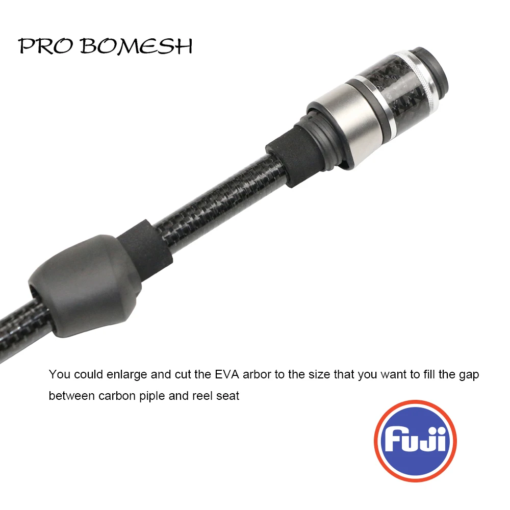 Pro Bomesh 36.8g Fuji SKSS KDPS/ASH Reel Seat Spinning Handle Kit Ice Rod  Trout Rod DIY Fishing Rod Building Component Accessory
