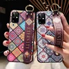 Galaxy Note 20 Ultra Case Luxury Art Leaf Flower Wrist Strap Cover for Samsung A21S S20 FE 5G A21S A20S M51 Phone Holder Case ► Photo 3/6