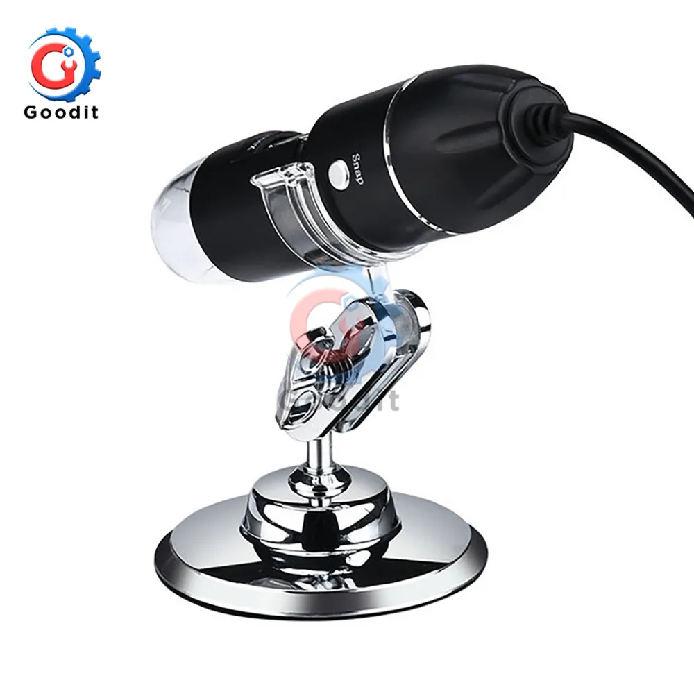 Portable Digital Microscope with Adjustable Magnification and LED Illumination