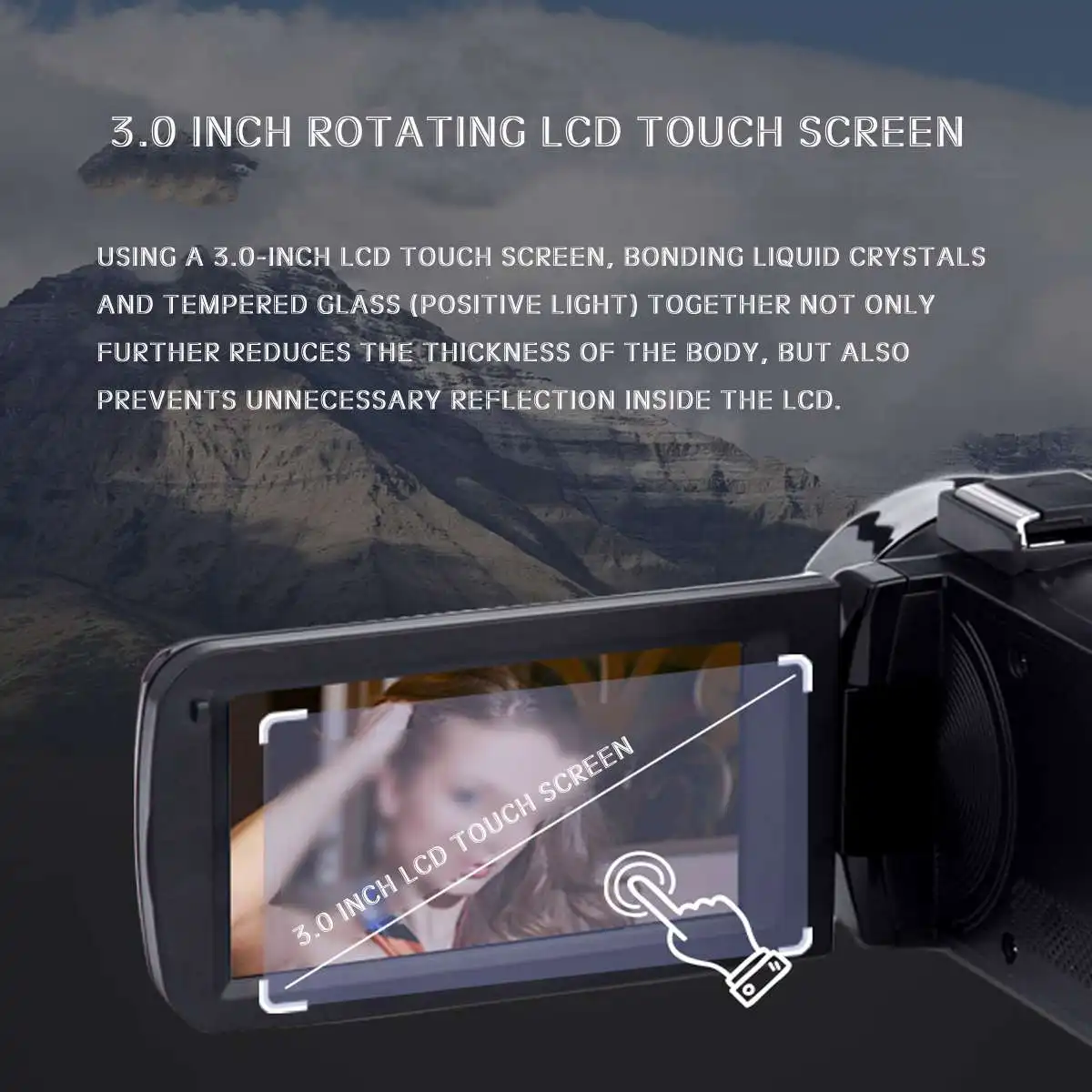 KINCO 1080P CMOS 4K WiFi Ultras HD 12 миллионов пикселей сенсор Цифровая видеокамера DV объектив микрофон