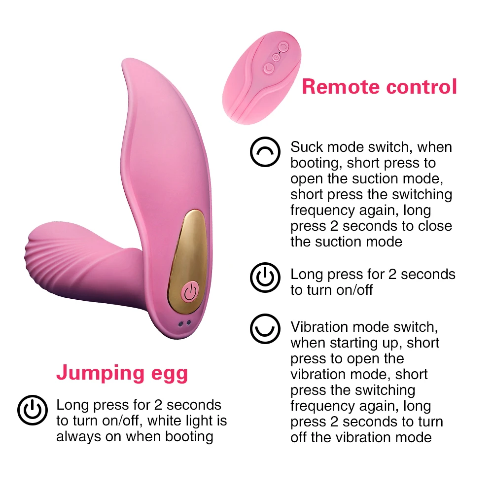 8 Speed Heating Vibrating Panties Wireless Remote Vaginal Clit Sucking Stimulation Butterfly Vibrators Adult Sex Toys For Women (3)