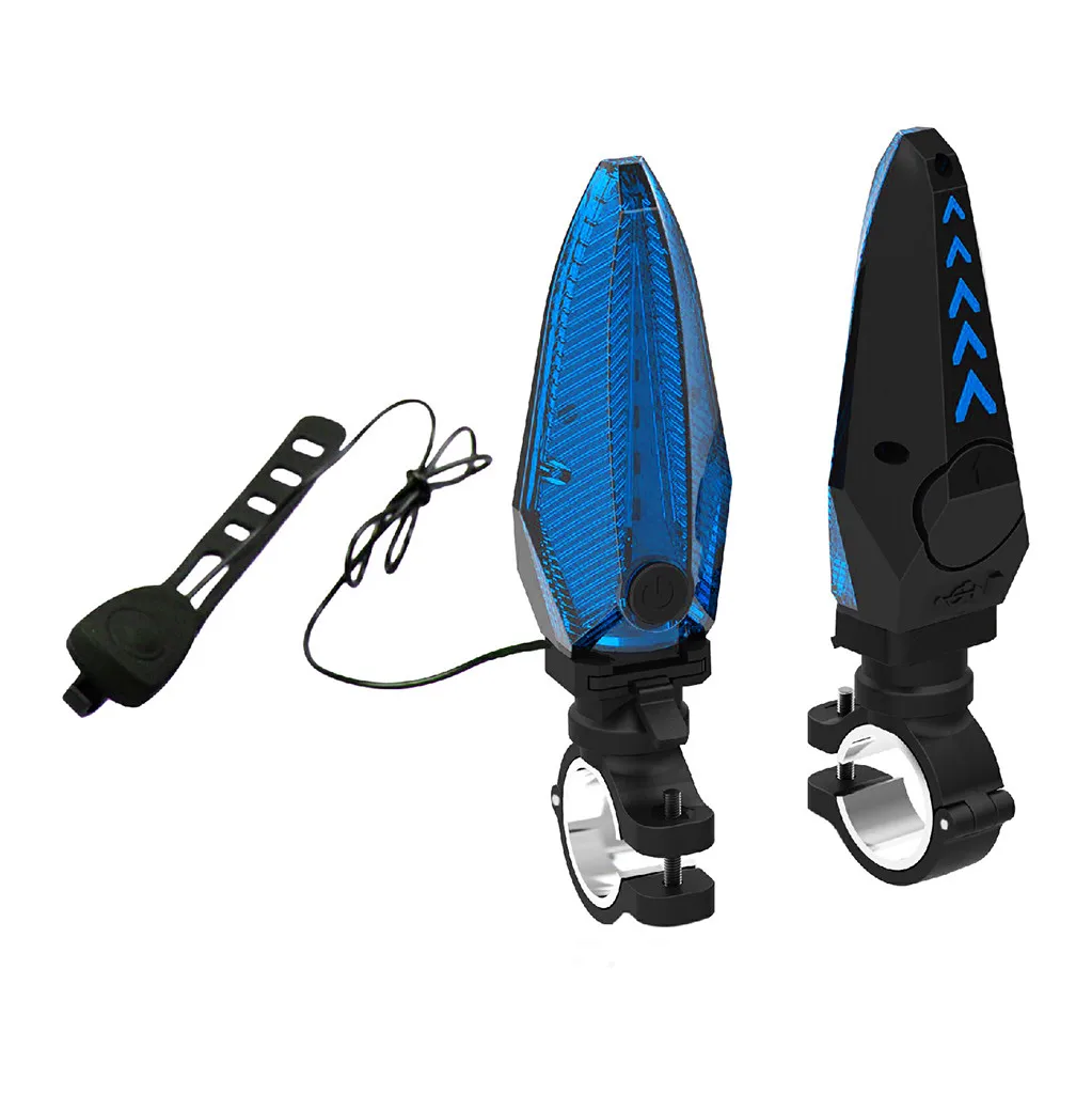Perfect Mini Bicycle Light USB Rechargeable Cycling Bicycle MTB Handlebar Grip Bar End With LED Light Warni #0808 #0808 11