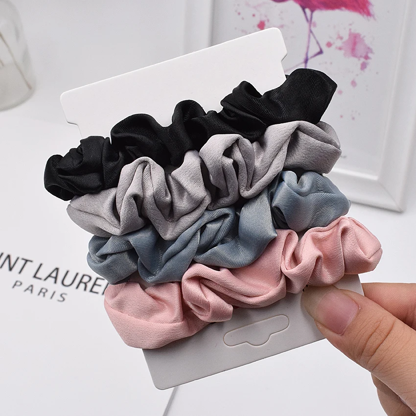 6Pcs/Lot Fashion Simple Basic Elastic Hair Bands  Ponytail Holder Leopard Scrunchies Headband For Girl Women Hair Accessorie set