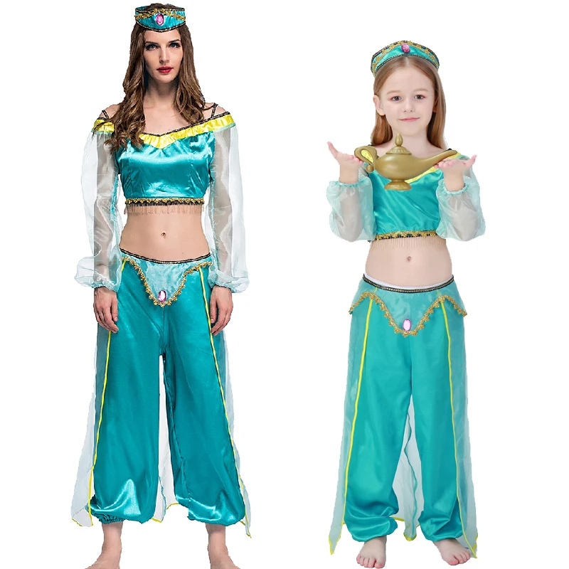 Costume De Danse Orientale Pour Fille - Style Princesse Aladin, Sans Manches, Taille Unique Probable