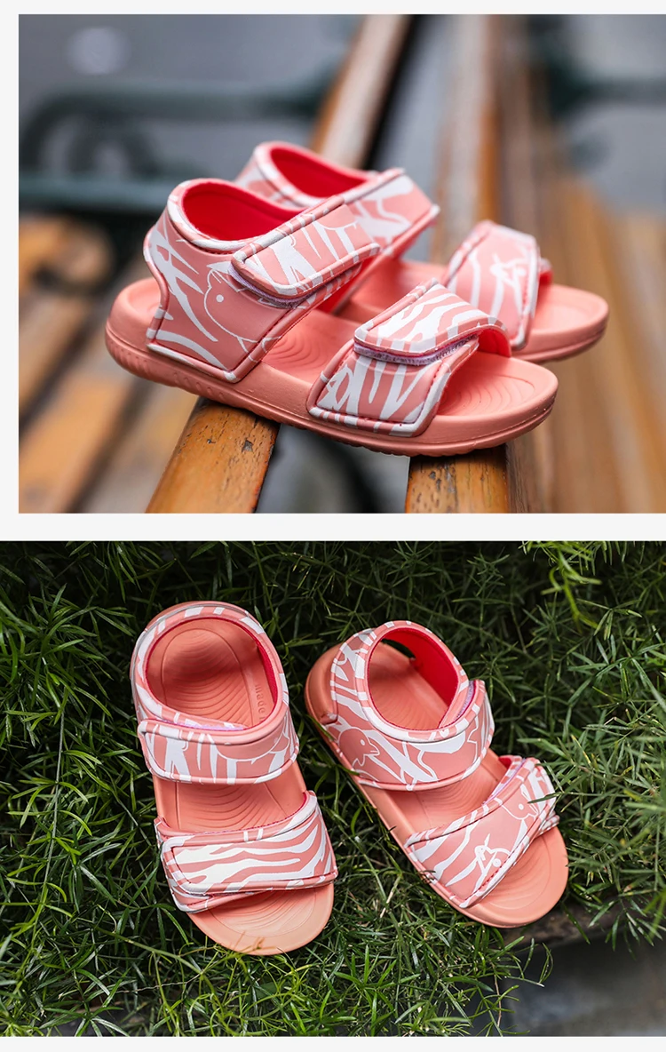 Детские сандалии; детские сандалии с застежкой на липучке; летняя пляжная обувь для мальчиков и девочек; легкие Нескользящие сандалии
