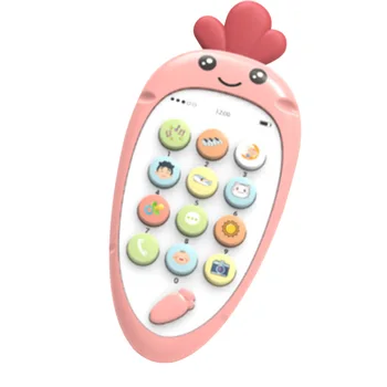 

Electronic Toy Music Player Bilingual Bite Resistant Kid Mobile Phone Multifunctional Cartoon Early Education Adjustable Sound