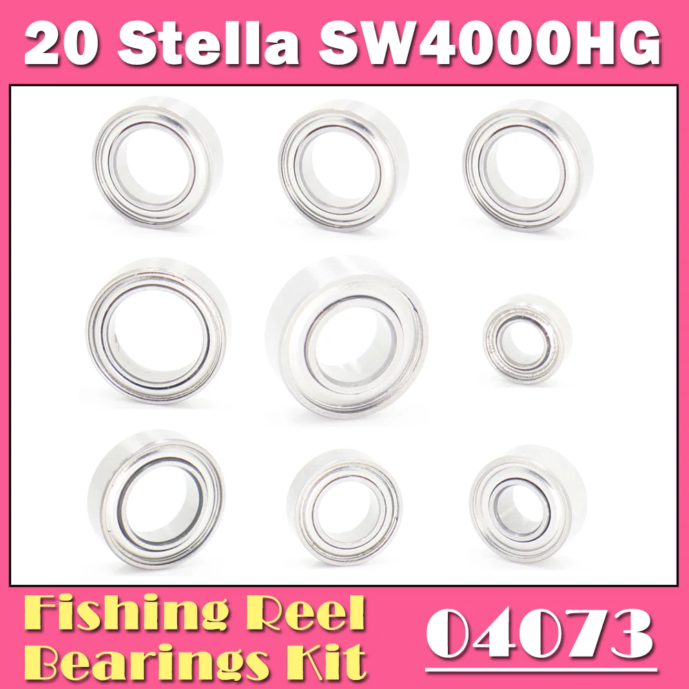 

Fishing Reel Stainless Steel Ball Bearings Kit For Shimano 20 Stella SW 4000HG 4000XG 04073 04074 Spinning Reels Bearing Kits