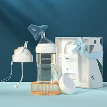 Tétine en Silicone pour biberon, 160/260ml, tétine pour alimentation, lait, eau, nouveau né, buse à trois usages, cadeau exquis 