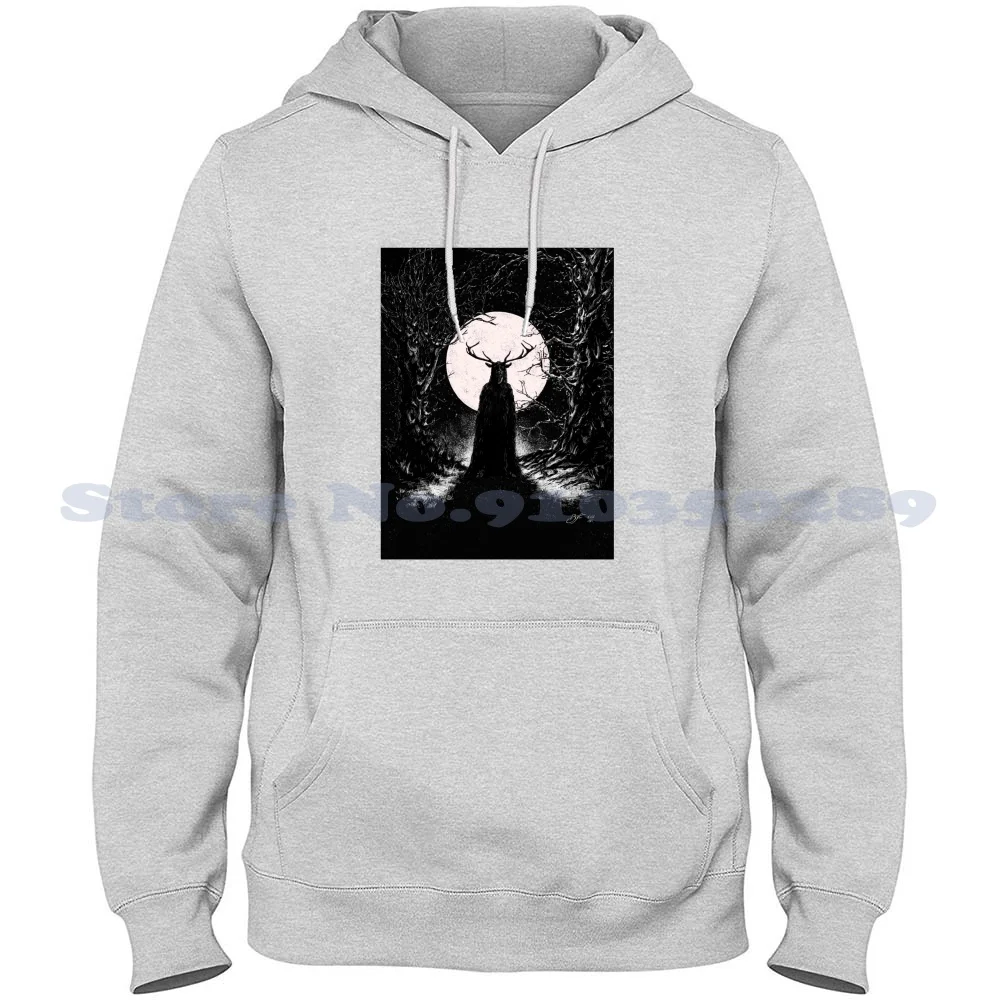 Herne The Hunter Felpa Con Cappuccio A Maniche Lunghe Felpa Herne Folklore Magic Forest Woodland Spirit Fairy Stag Robin Hood Green Man