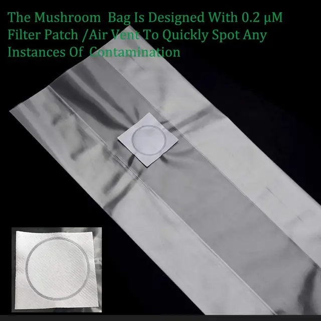 10 Db Gomba Törzs Termesztési Táska Ehető Tenyésztési Megvastagodott Lélegző Autoklaválható Ültetési Táskák - Image 4