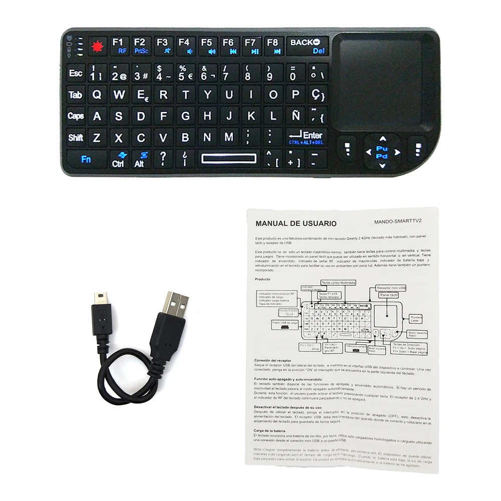 Портативные 3 в 1 мини беспроводные клавиатуры Air mouse 2,4G ручной тачпад для игр для телефона Smart tv Box Android