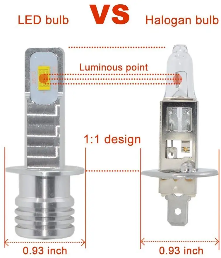 H4 Led H7 Canbus автомобильные CSP чип Противотуманные фары лампы водонепроницаемые 12000Lm