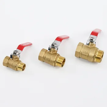 

Brass Mini Shut Off Ball Valve 1/8" 1/4'' 3/8'' 1/2'' Female to Male BSP Threaded Air Water Oil Flow Control Plumbing Fitting