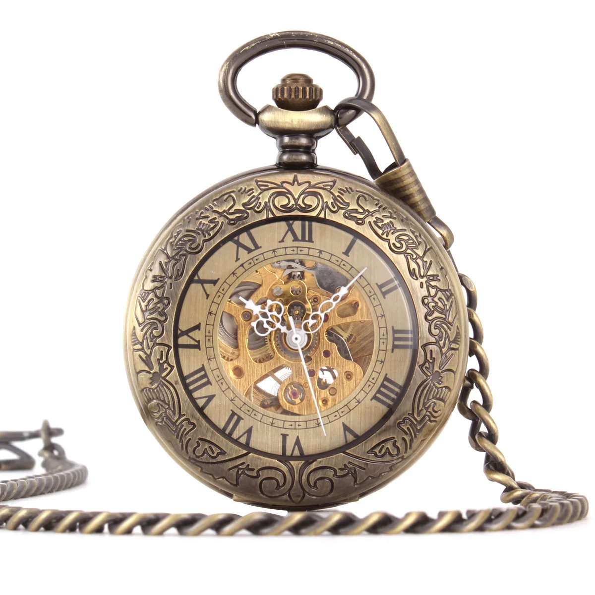 

Machinery Large Pocket Watch Necklace Mound Table Retro Flip Magnifying Glass