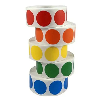 

Round Shape Labels Party Gift Package DIY Decoration Write Words Best Wishes Stickers 500pcs/pack 20100502