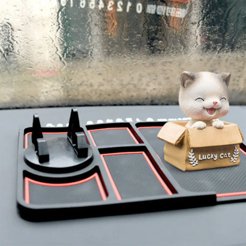 Multifunctional Car Anti-Slip Mat Auto Phone Holder Non Slip Sticky Anti Slide Dash Phone Mount Silicone Dashboard Car Pad Mat
