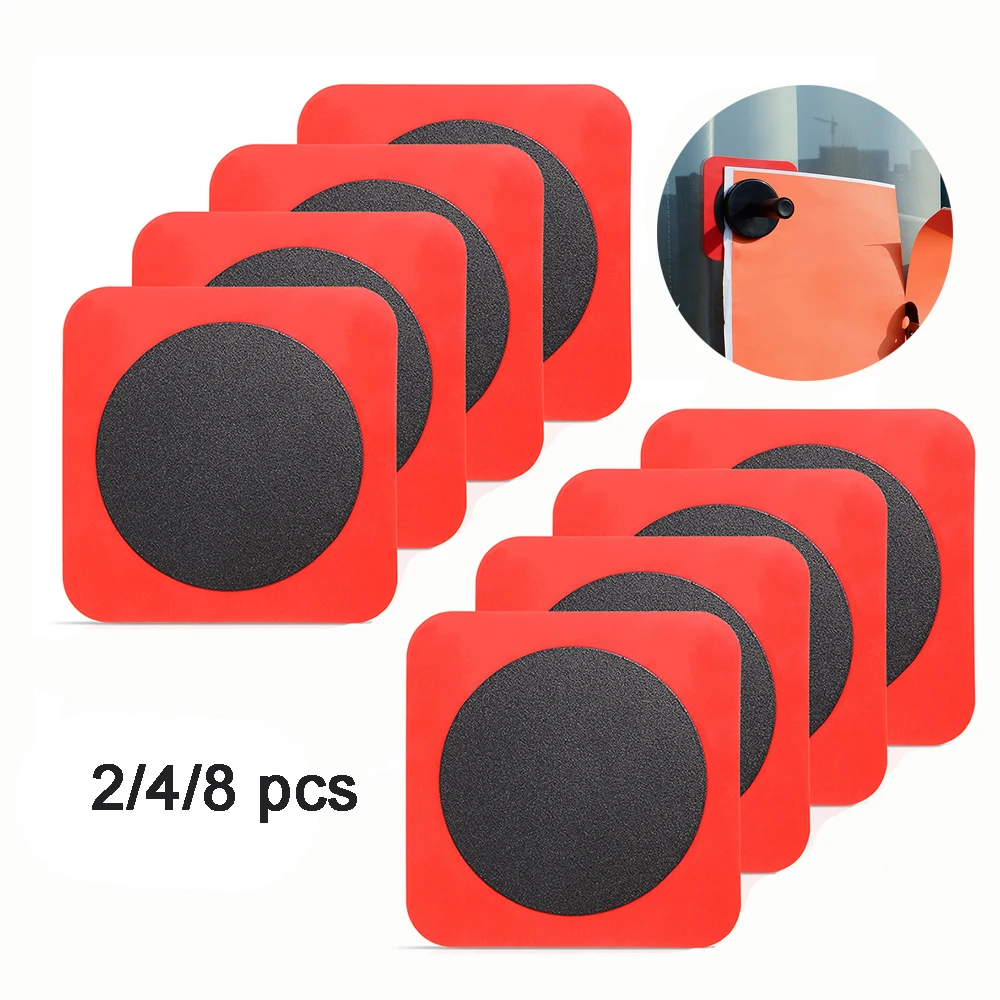 FOSHIO 2/4/8 Uds revestimiento para coche de Metal de la adsorción de imán soporte de pinza de fibra de carbono de vidrio de ventana pegatinas arreglar herramientas de ayuda
