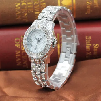 

Luxury Quartz Watch Women Metal Bracelet Crystal Diamond Quartz Wrist Watch Fashion Casual Female Clock Watch Bayan Kol Saati