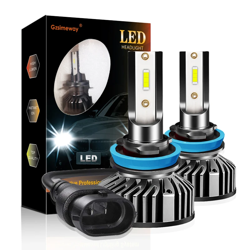 

Автомобильные фары H4 H7 LED Canbus H1 H3 H8 H11 9005 9006 9012 H27 880 CSP Chip100W 20000lm 6500K, автомобильные фары, противотуманные фары