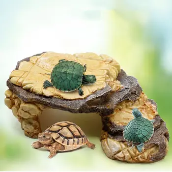 

Reptile Resin Hides Cave Turtles Rock Hideout House Pet Hiding Spot Habitat Terrariums Landscaping for Lizard Snakes