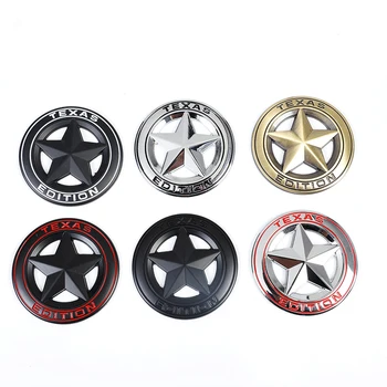 

3D TEXAS EDITION Car Styling Car Metal Sticker Star Logo Emblem Side Tail Trunk Badge For Jeep Wrangler Liberty Grand Cherokee