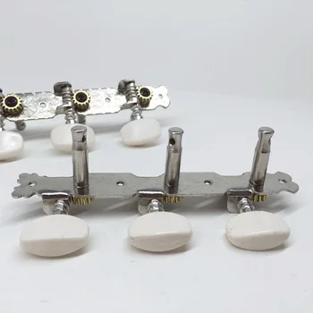

New Three White round-Toe Short Closed Quasi- Knob Tuning Peg Coating Homogeneity Color Artistic