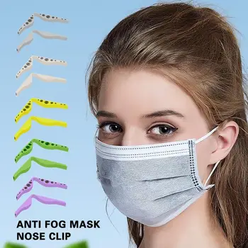

Anti-fog Mask Nose Clip Anti-fogging Nose Bridge DIY Rubber Material Practical Replacement Nose Clip