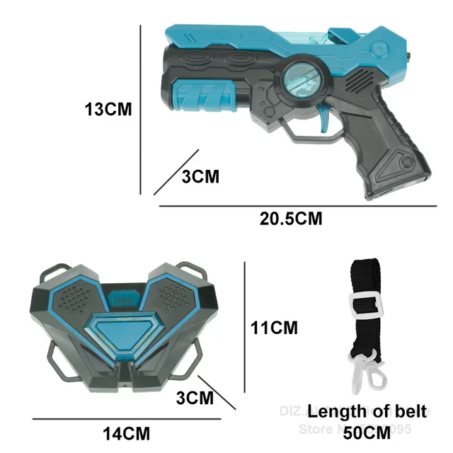 Pistolets jouets à étiquette laser pour enfants, odorinfrarouge