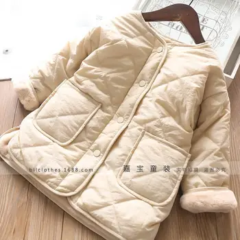 

2019 New Autumn Winter Baby Girls Jacket Boys Coat Jacket Kids Warm Velvet Coats Children Girls Hooded Outerwear Girls Clothes