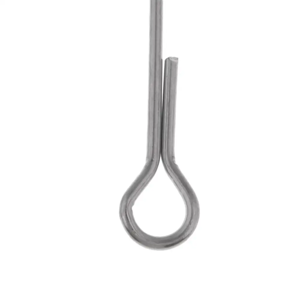 10pcs Stainless Steel Fish Skull Articulated Shank Fish Spine for Fly Tying DIY Fly Fishing Tool