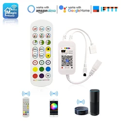 DC5V 12V 24V RGB Led Wifi Controller Music Controller For 5050 2835 3528 RGB LED strip Alexa Google Magic Home