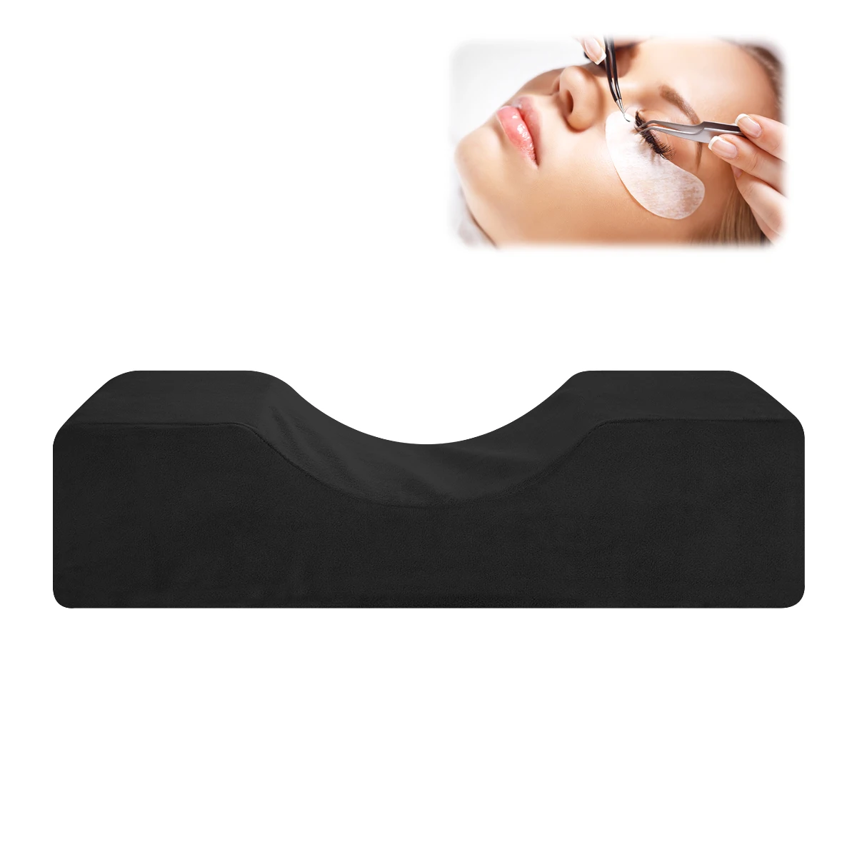 

U-Shape Eyelash Extension Pillow Neck Support Makeup Salon Flannel Memory Foam Pillow For Lash Extension Pillow Makeup Tools