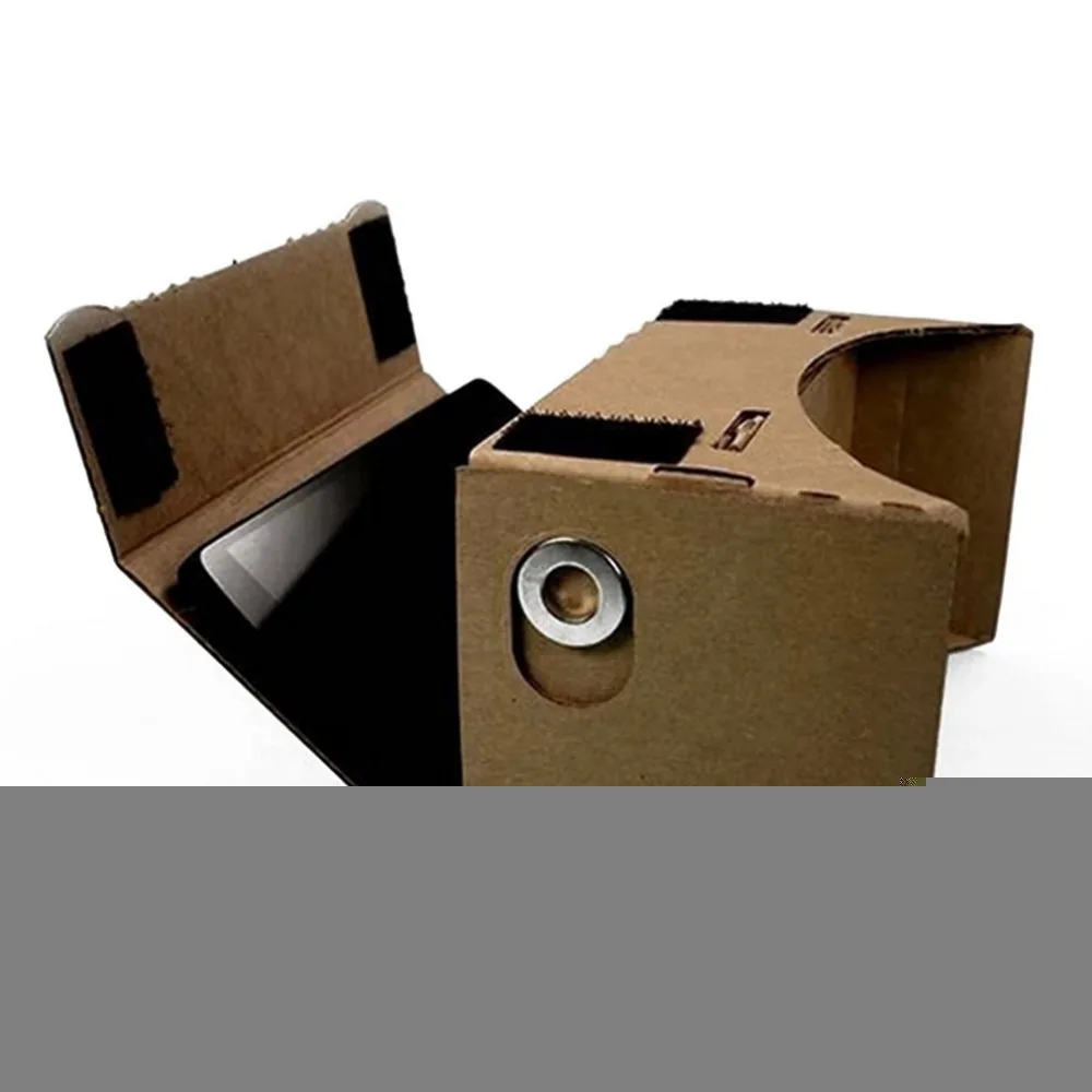 Ulter Clear DIY Cardboard 3D VR Virtual Reality Glasses For Smartphone High quality DIY Magnet Google Cardboards Glasses