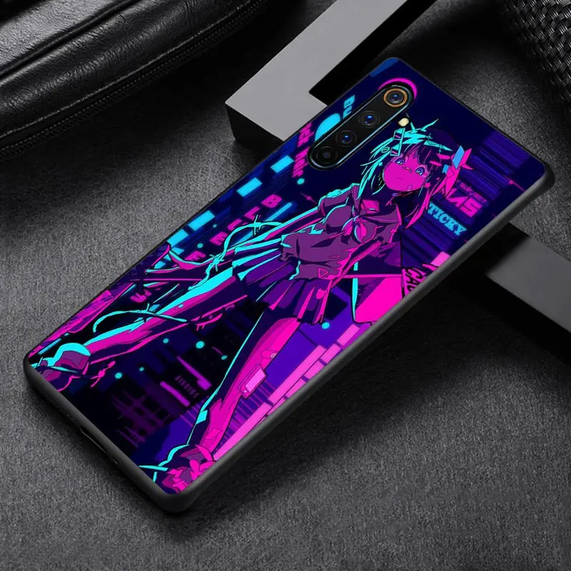 Anime Vaporwave For OPPO Reno A 2 3 4 5 Z ACE Z/F/SE/Lite A92020 A11 10 X  5 PRO Plus Pro (4G/5G) Black Phone Case