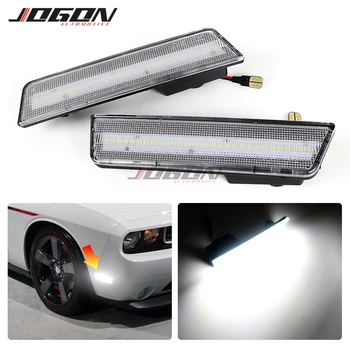 

Front And Rear Car Side Marker Light LED Turn Signal Blinker Flash Lamp For Dodge Challenger 2008 - 2014
